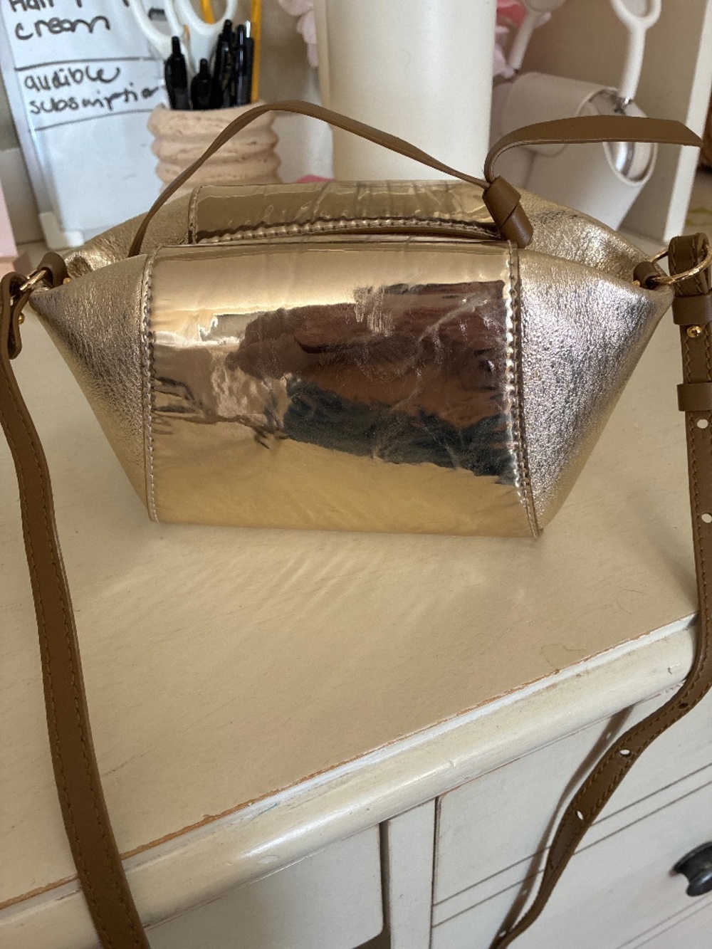 Ulla Johnson crossbody gold bag